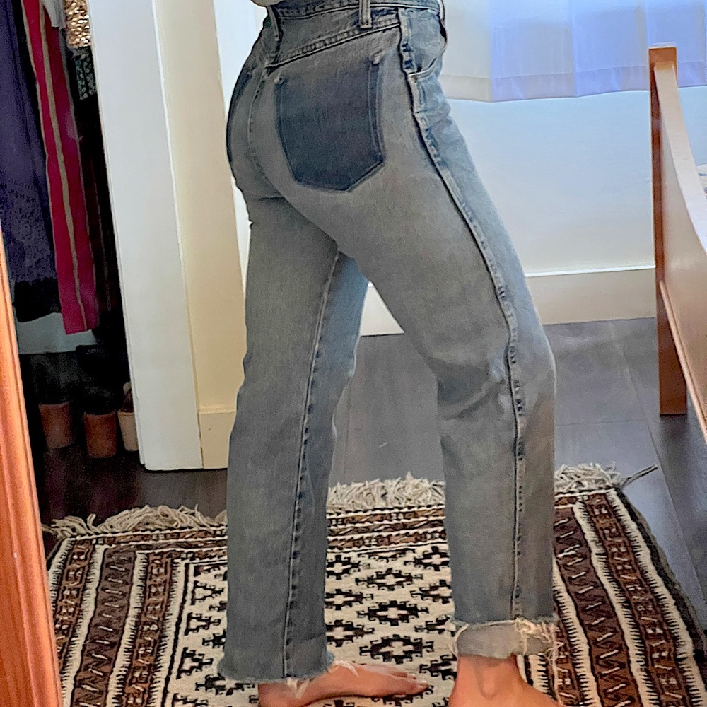 High-waisted Wrangler jeans